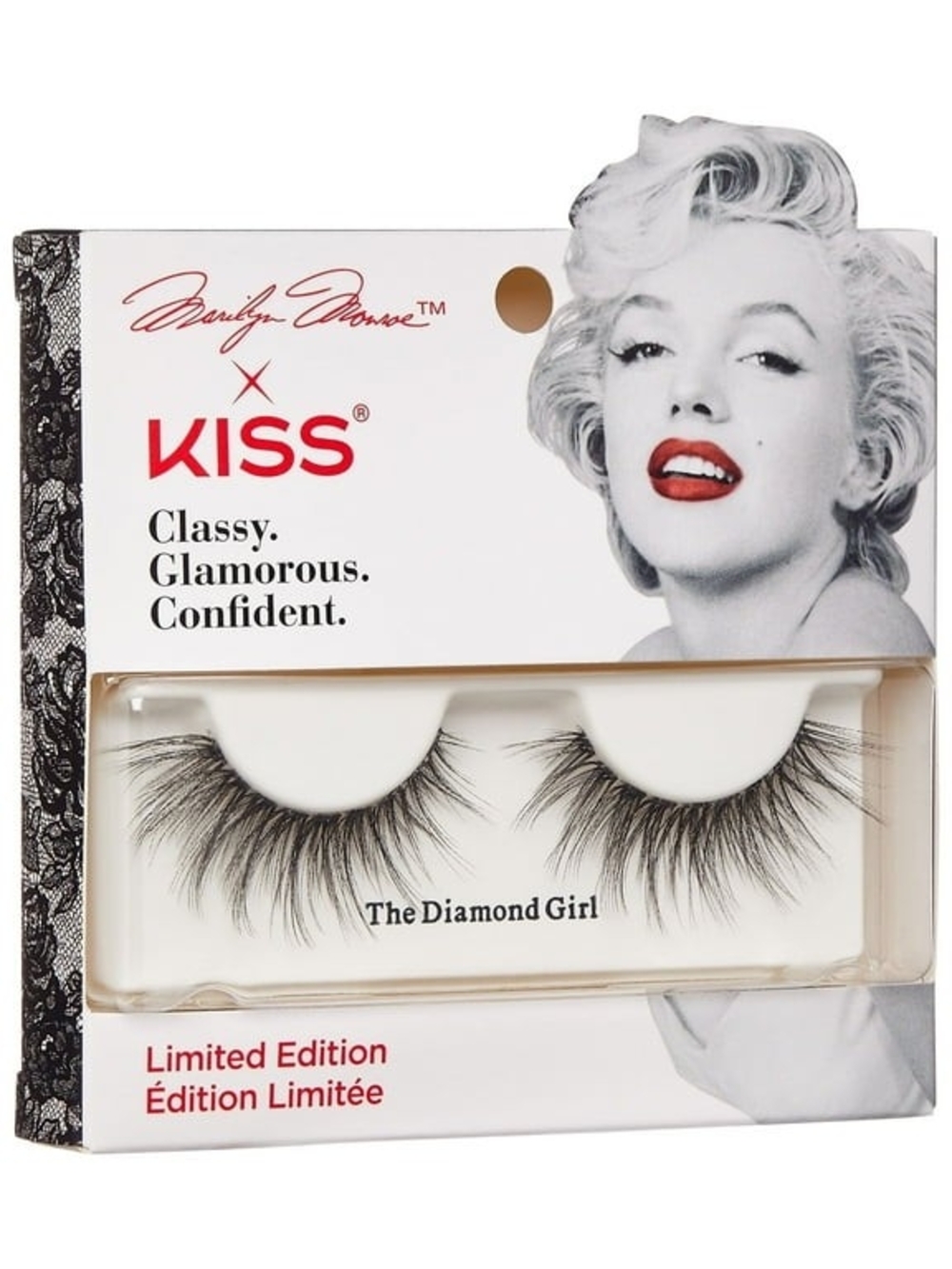 Kiss X Marilyn Monroe The Diamond Girl False Lashes in Black LIMITED EDITION